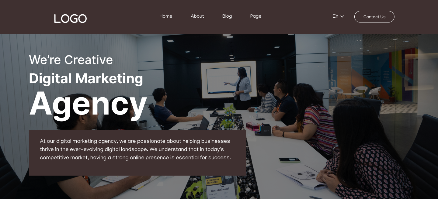 Agency Website Section