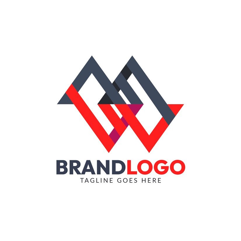 flat design mw logo design 23 2149482032